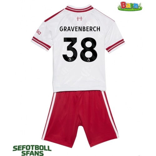 Liverpool Ryan Gravenberch #38 Bortaställ Barn 2026-27 Kortärmad (+ Korta byxor)